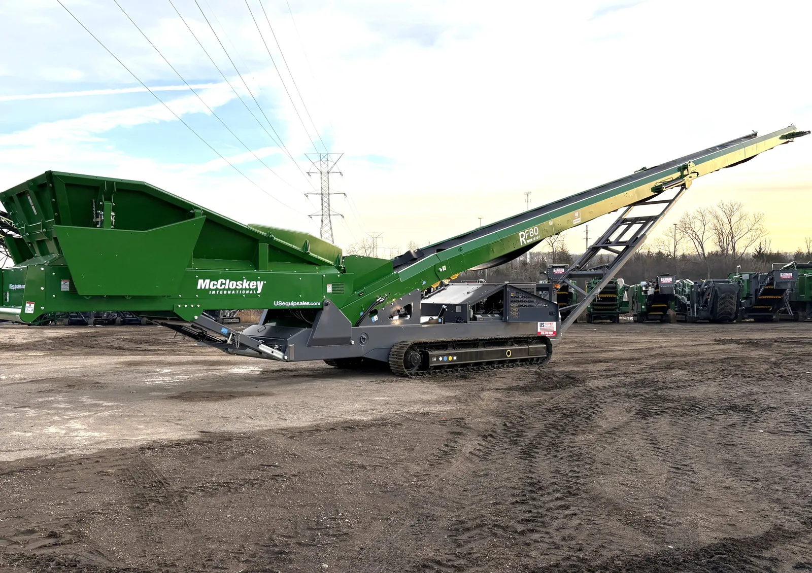 2025 McCloskey RF80 Conveyor â€“ High Capacity Radial Stacker